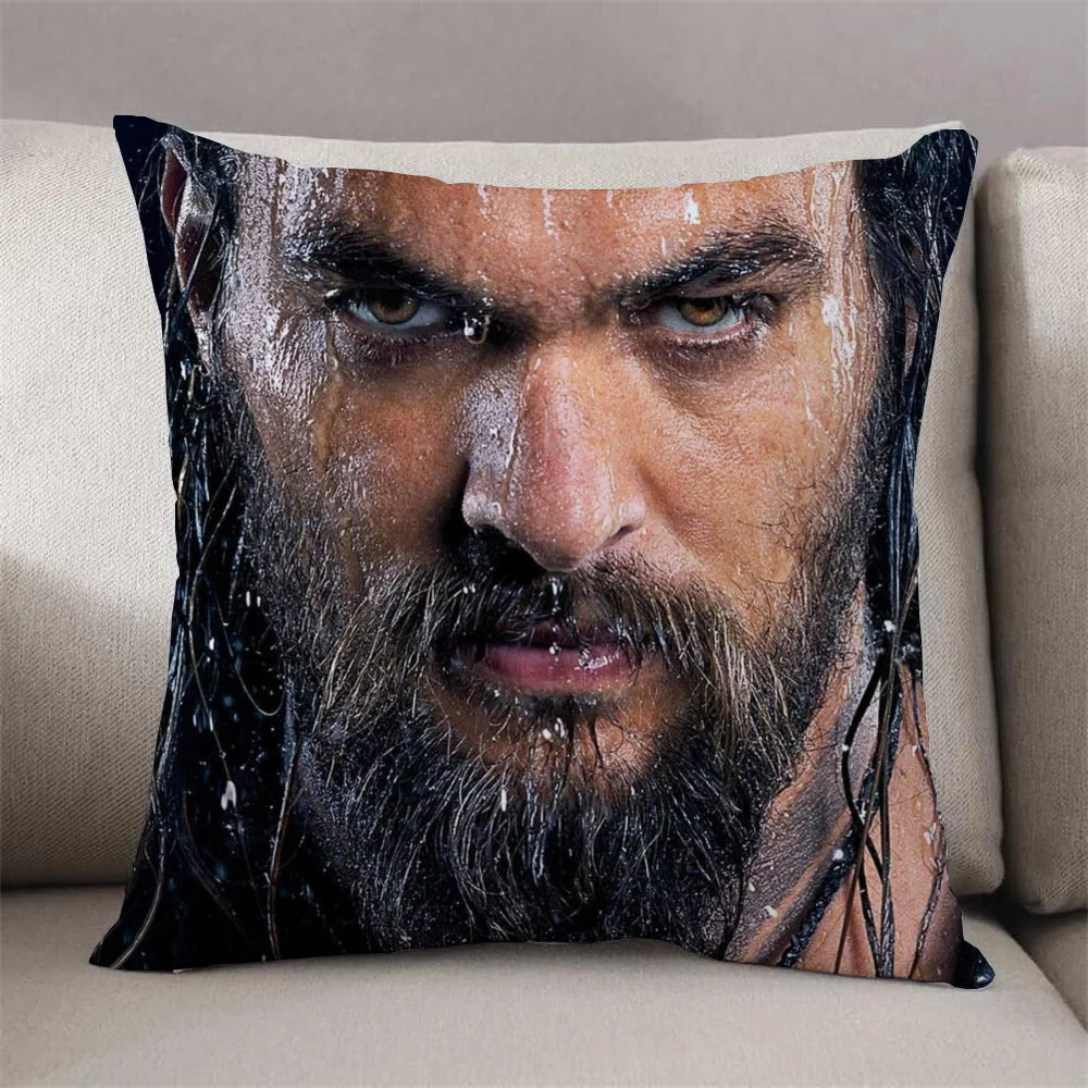 Outdoor Pillow Covers for Living Room Cushions Jason Momoa Decorative Pillows for Sofa Pillow Cover Room Decorating Items Home