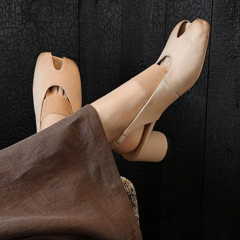 MORAZORA Plus Size 34-41 New Genuine Leather Sandals Women Shoes Peep Toe High Heels Sandals Summer Party Dress Shoes image 3