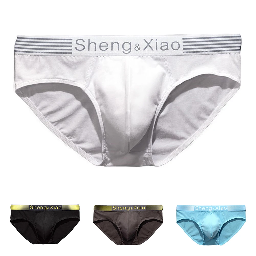 

Breathable Men's Cotton Briefs Underwear Mid Waist Style with Pouch Design Soft Stretch Material for Everyday Wear