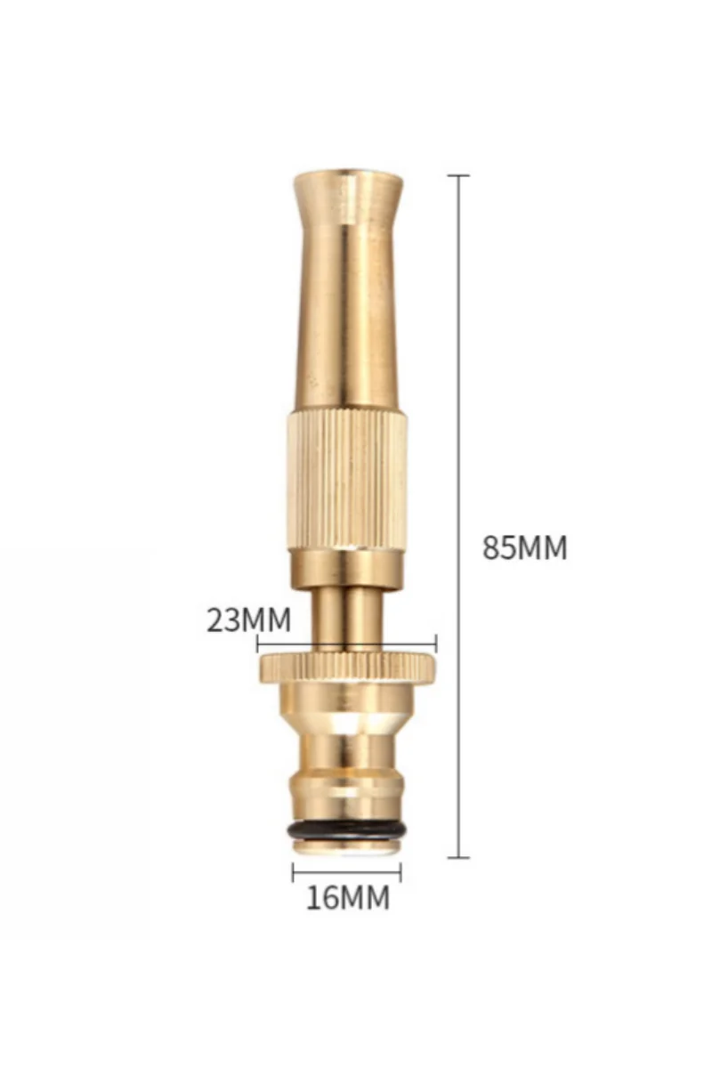 Conector rápido para rociador, pistola de agua de bronce de alta presión, pulverizador directo, para casa, jardín, manguera, arma ajustable