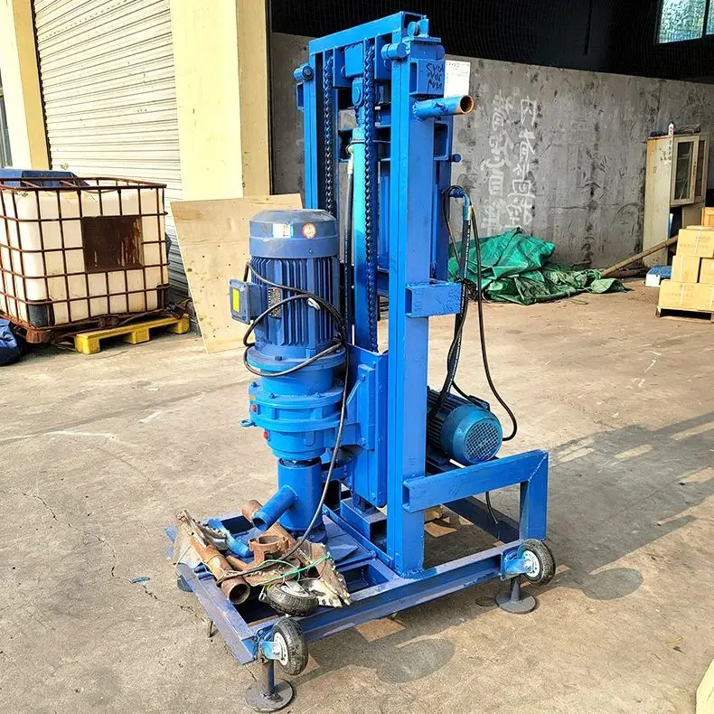 

Customized Lightweight Hydraulic Electric Water Well Drilling Rig 100m Mini Handheld Borehole Drill For Home Use