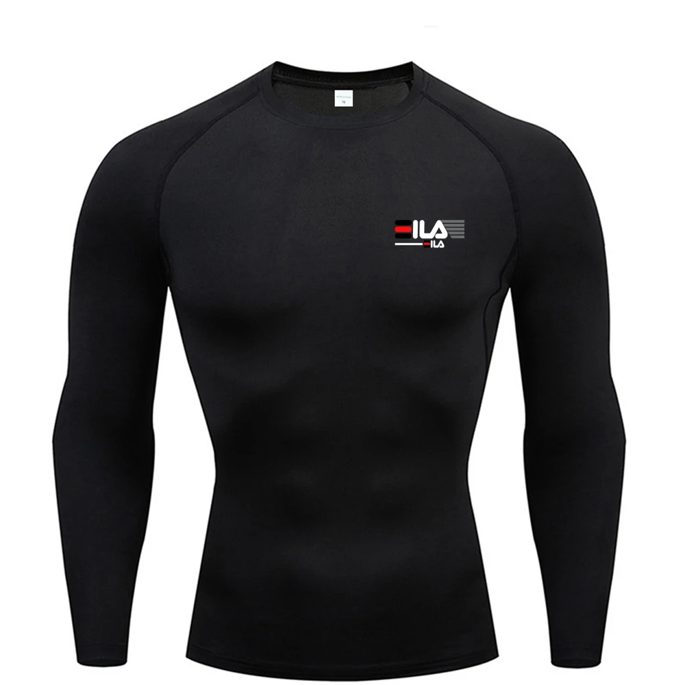 

Casual Anime Print Running Compression T-Shirt Men's Quick-Drying Fitness Sportswear Gym Sports Long Sleeve Breathable Top S-3XL