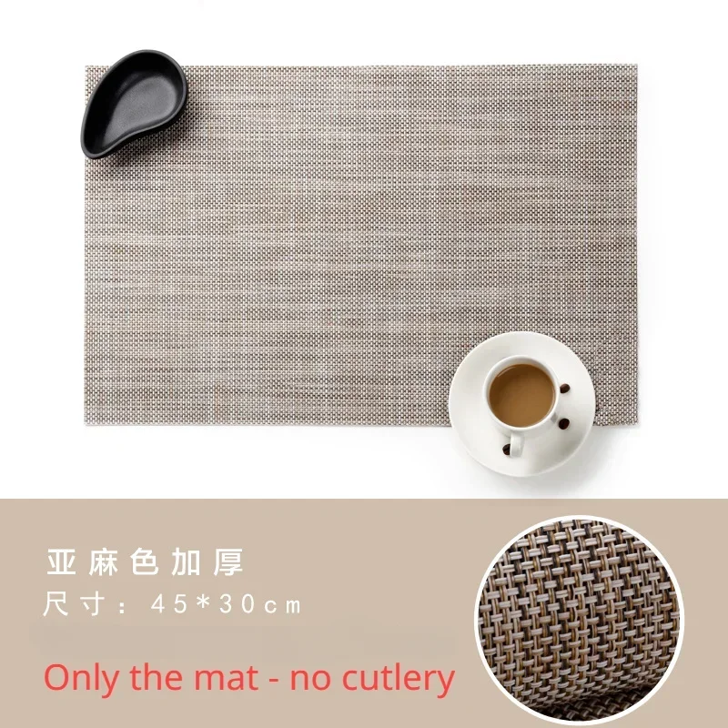 Oil Proof Table Mat for Table Top Decoration, Minimalism Placemats, Heat Insulation, 45x30cm