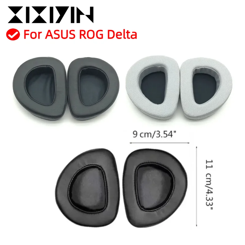 

Ear pads for ASUS ROG Delta Gaming Headset earpads Headphones memory foam Earpads Protein Leather XIYIN