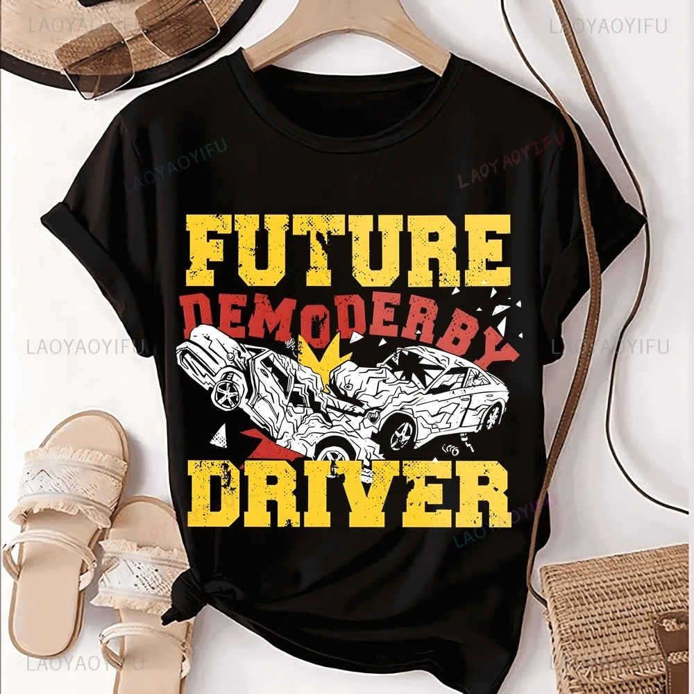 Demo Derby Demolition Derby Demolition Derby Enthusiast Printed T-shirt Top Trend Unisex Shirt Pattern Large T-shirt