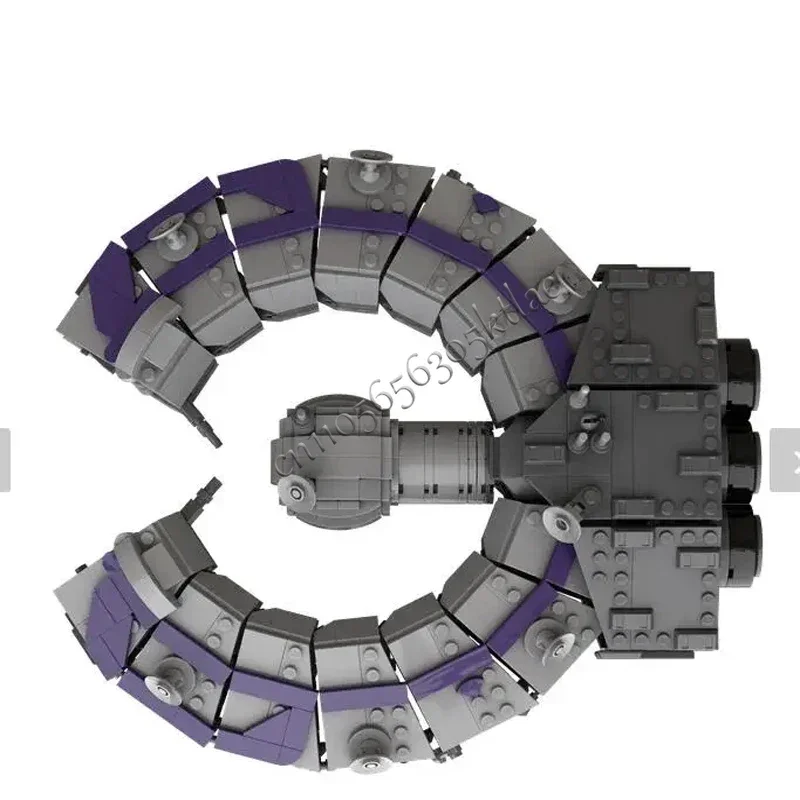 1124 قطعة MOC فئة فيلم الفضاء Lucrehulk سفينة التحكم في نموذج متوسط البناء لتقوم بها بنفسك كتلة الجمعية جمع لعبة عيد الميلاد هدية #5