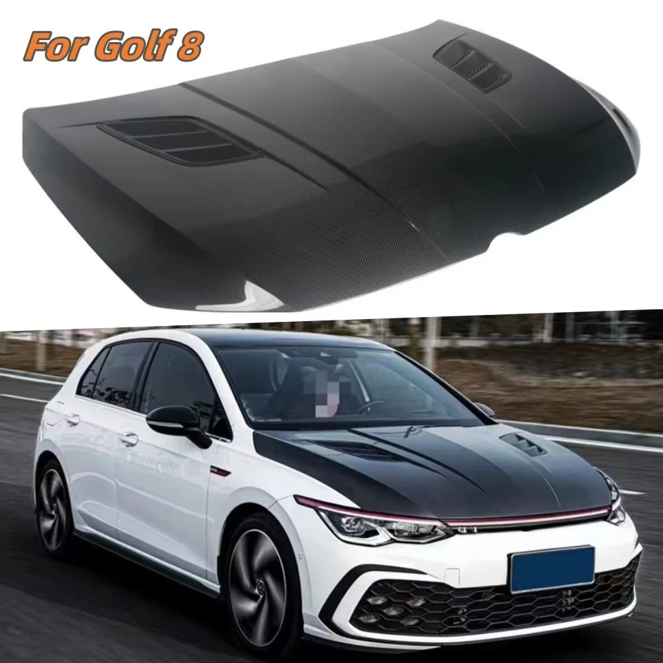 

Карбоновый капот для Golf 8 (крышка двигателя)