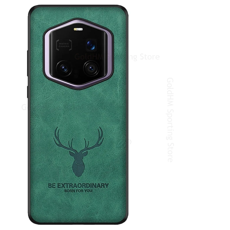 Picture 7: Fundas For Honor Magic7 RSR 3D Cartoon Elk Deer Head Leather Phone Case For Magic 6 RSR PTP-AN20 Soft Silicone TPU Bumper Cover