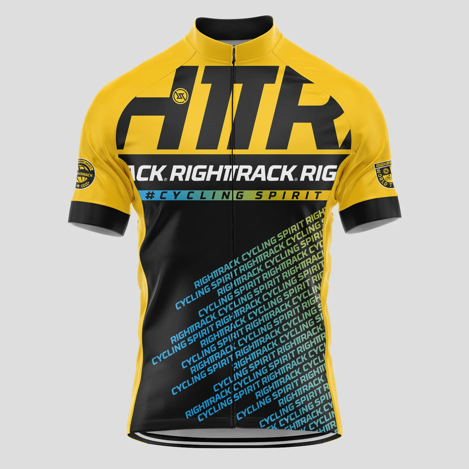 

RightTrack Mens Cycling Jersey Colorful Summer Short Sleeve Breathable Cycl Apparel MTB Clothing