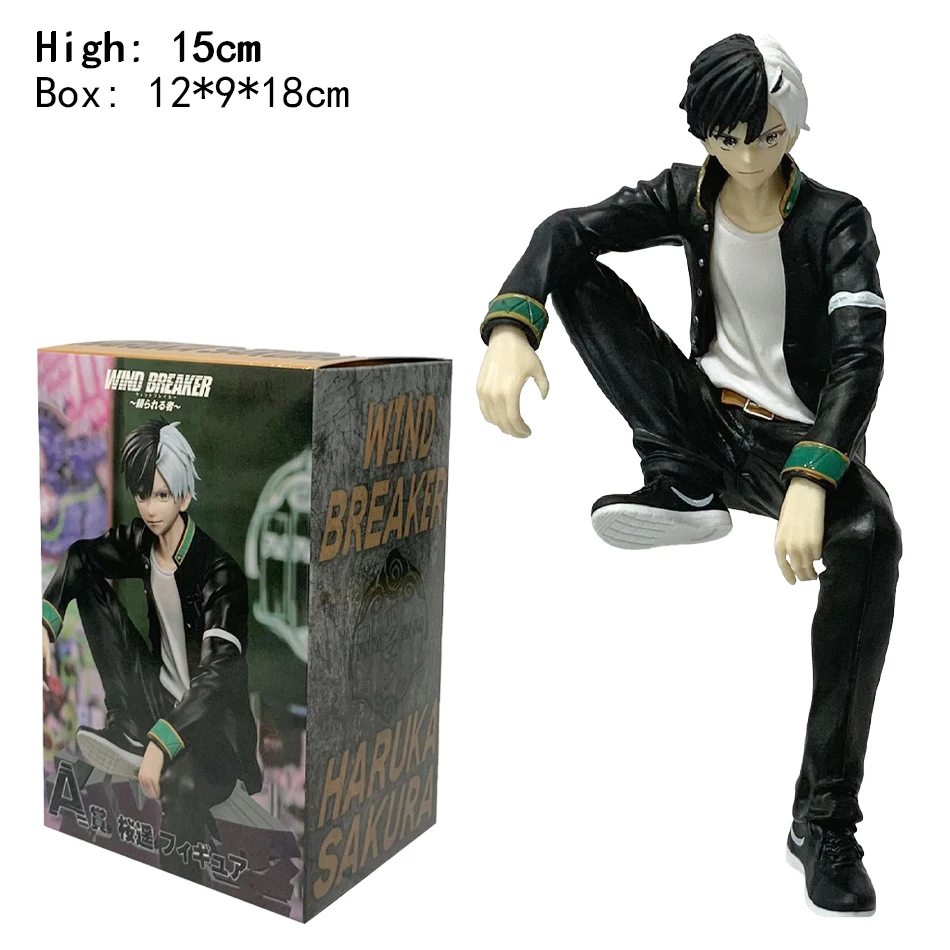 Rompecabezas de viento de 15cm, figura de acción de Anime Haruka Kajilian, fideos instantáneos, adorno prensado, modelo coleccionable creativo para fanáticos