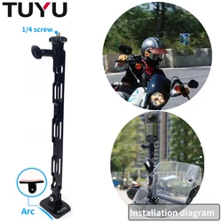 TUYU Insta360 X3 Helmet Mount For Insta 360 ONE X2 / GO 2 Sport Camera Accessoies For GoPro Motorcycle windshield bracket