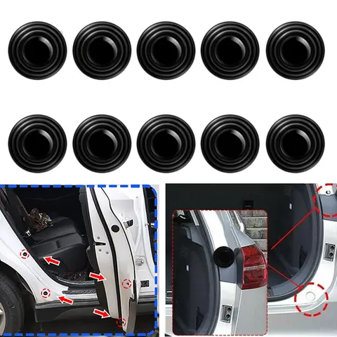 Car Door Pads Shock-absorbing Silent Mat Anti-collision Silicone For Rav 4 2023 Nissan Y62 Patrol Accessories Astra K Troc 10 best sales nissan patrol y62 accessories - №5