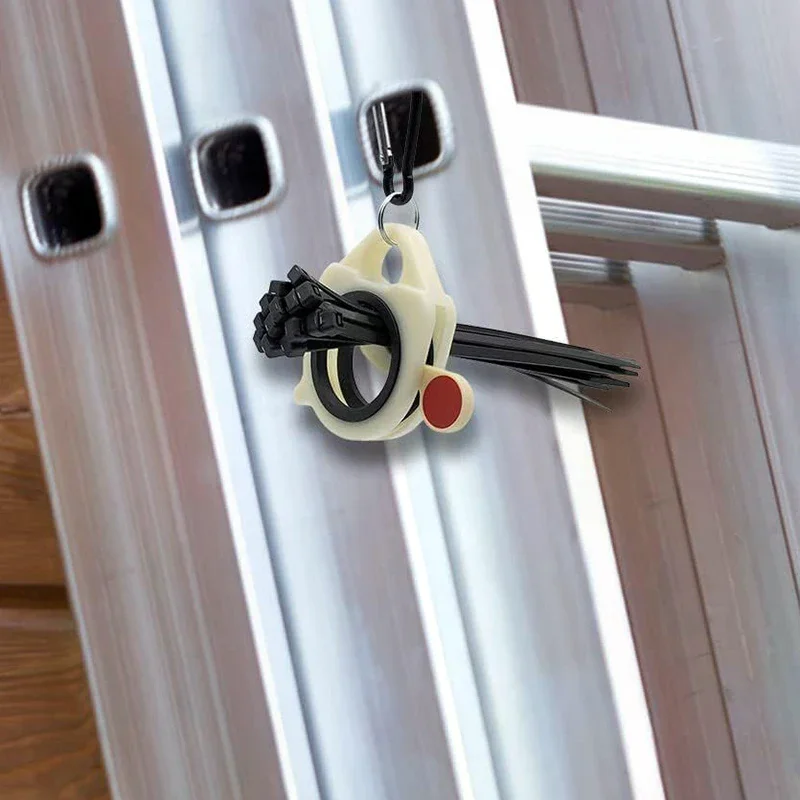 Portable Zip Ties Organizer Light Plastic Cable Tie Holder Without Unnecessary Waste And Simple Use-Reusable Cable Tie Organize