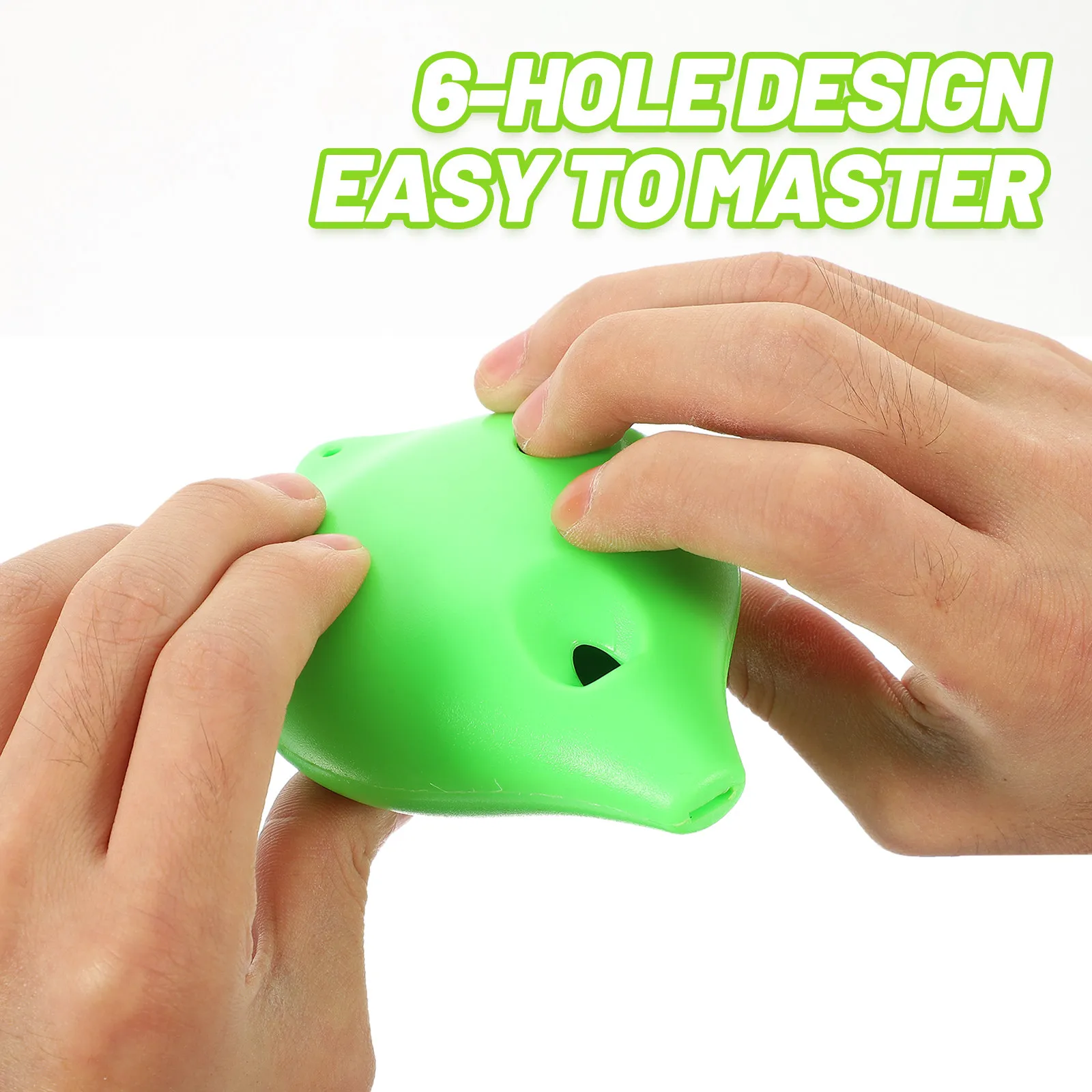 

Bright Color Small Ocarina 6 Holes Resin Music Instrument for Children Beginner Adult Portable Smooth Surface Safe Comfortable