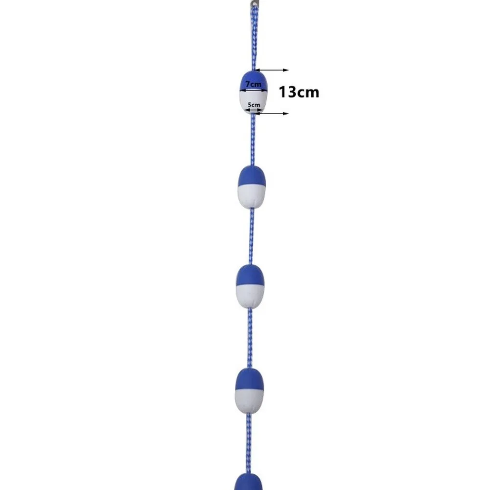 Swimming Pool Float Line Divider Rope 16.4ft Nylon Foam Stainless Hooks For Home Lap Lane Partition Safety Water Sports Parts