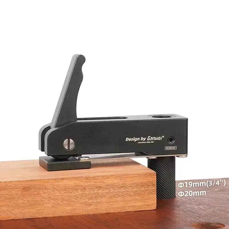 Quick-Release Clamp for Woodworking Frames and Fixtures, Adjustable 19-20mm Hold-Down Tool for Desktops