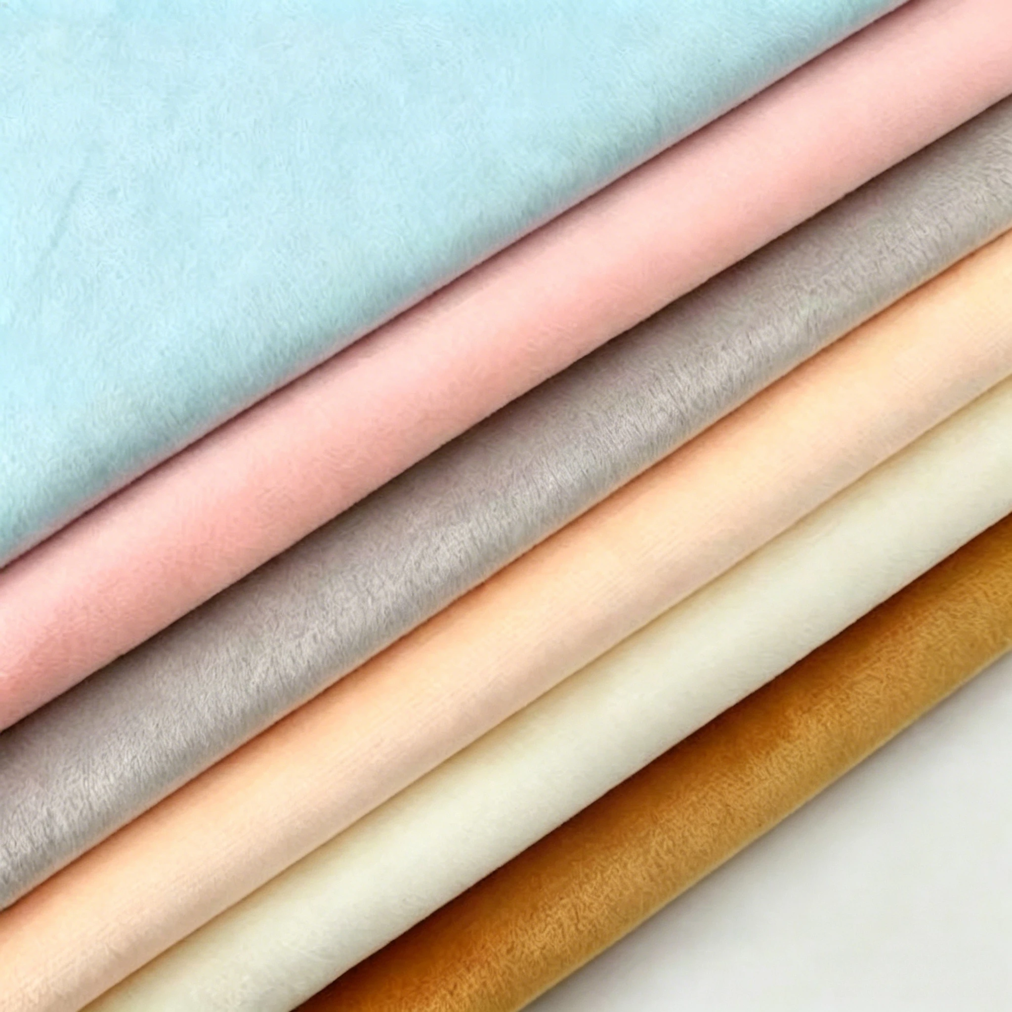 

Minky Fabric 100% Polyester Multi Colours Eco-friendly Plush Doll Costume Liner Plush Fabric