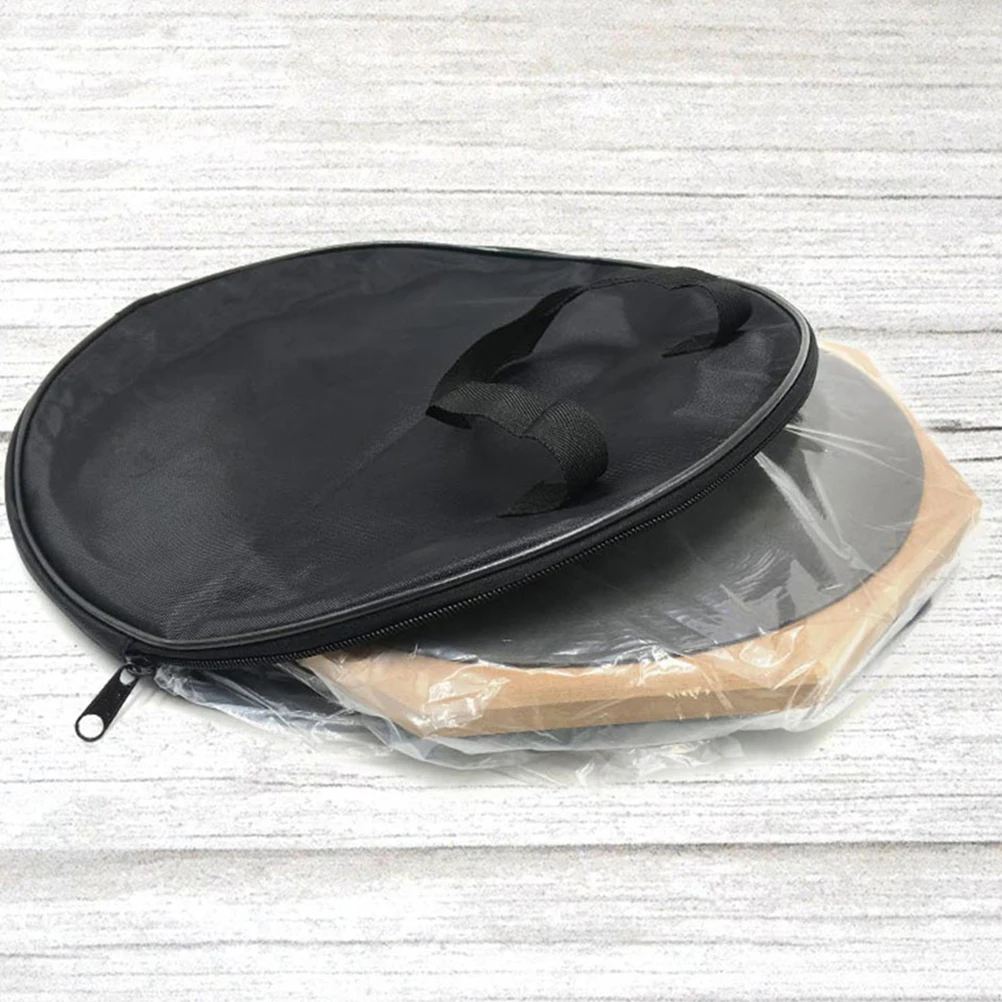 

Waterproof Bulge Cymbal Bag Dividers Practice Mat Drum Pad and Sticks Dooner Black