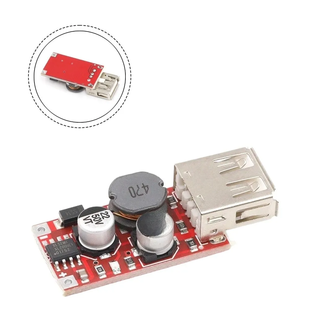 9V/12V/24V To 5V DC-DC Step-Down Converter Module (3A)  Car Power Supply Compatibility With Various Vehicle Power Systems