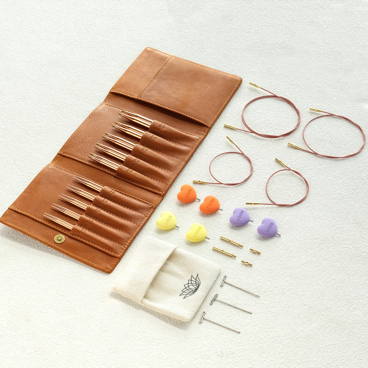 Lotus Yarns ALPS 3.5‘’ Interchangeable Circular Needles Set 3.5