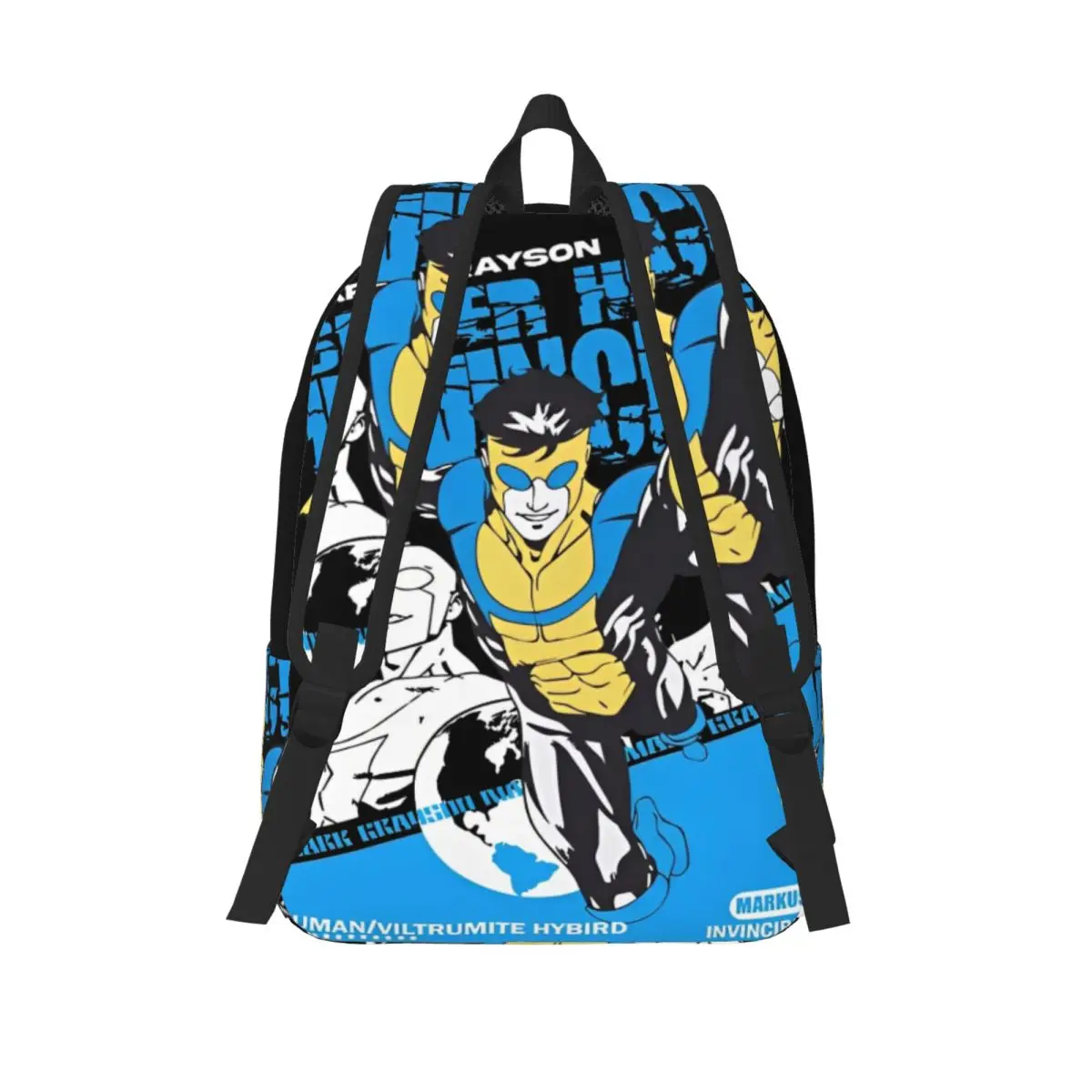 حقيبة ظهر Invincible Mark Grayson Superhero للرجال والنساء والطلاب، حقيبة كتف للكمبيوتر المحمول بتصميم الرسوم المتحركة
