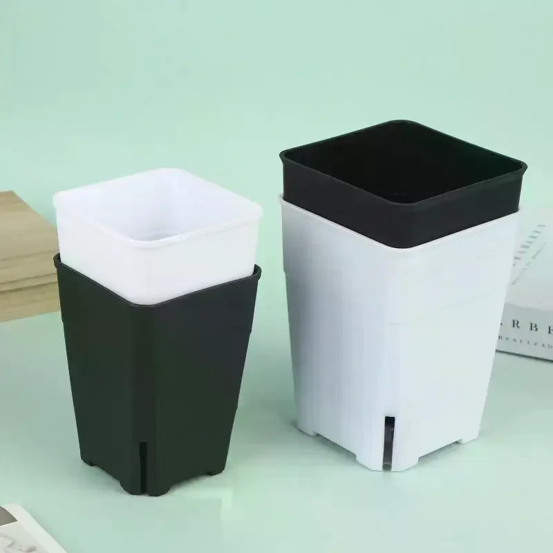 Ecofriendly Square Deep Plastic Seedling Pots for Nursery Trees Robust Containers for Propagation of Various PlantsHot Sale