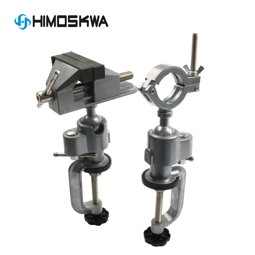 2 In 1 Table Vise Bench Clamp 360 Clamp Table Grinder Holder Drill Dremel for Rotary Tool Craft Model Tools Metal Working Tool