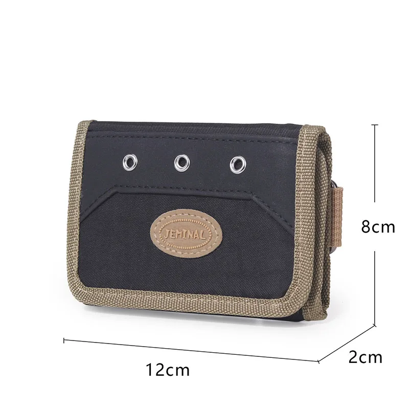 Tieners Klassieke Bifold Nylon Meisjes Jongens Kids Trifold Purse Id Credit Kaarthouder