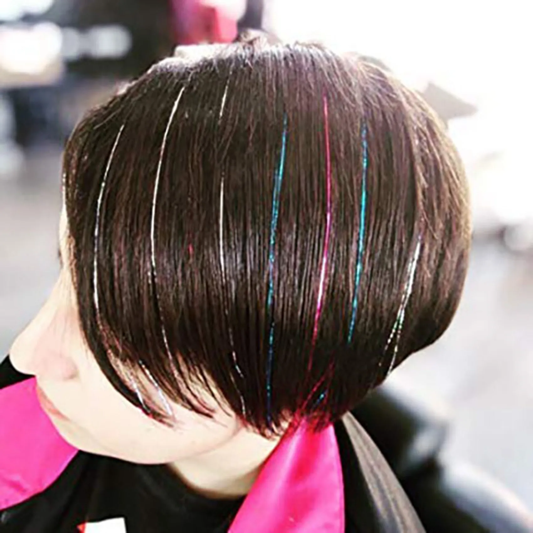 

A20M 2X Hair Tinsel Strands Kit, Tinsel Hair Extensions, Fairy Hair Tinsel Kit For Women Girls With Tools (12 Colors)