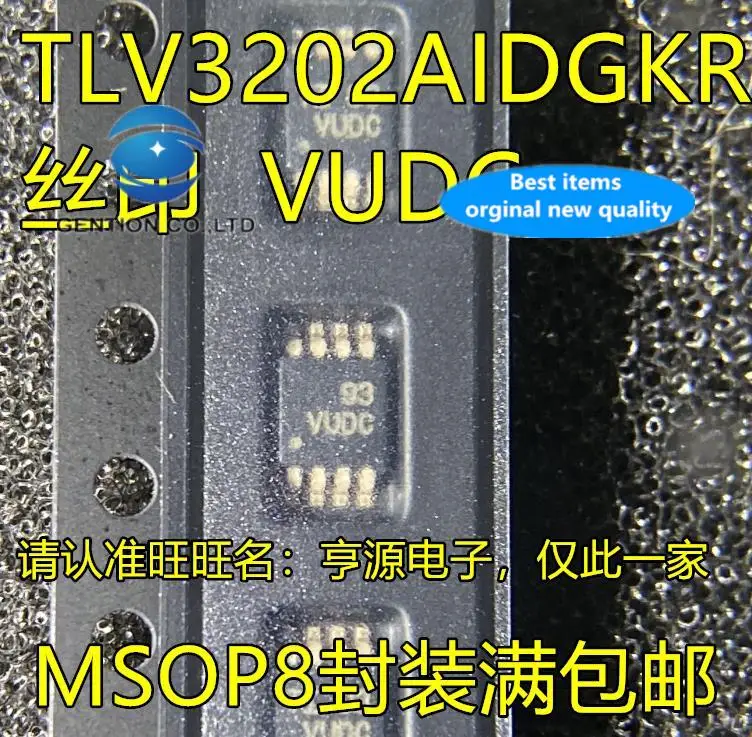 

5pcs 100% orginal new TLV3202 TLV3202AIDGKR Silkscreen VUDC MSOP8 Comparator Chip