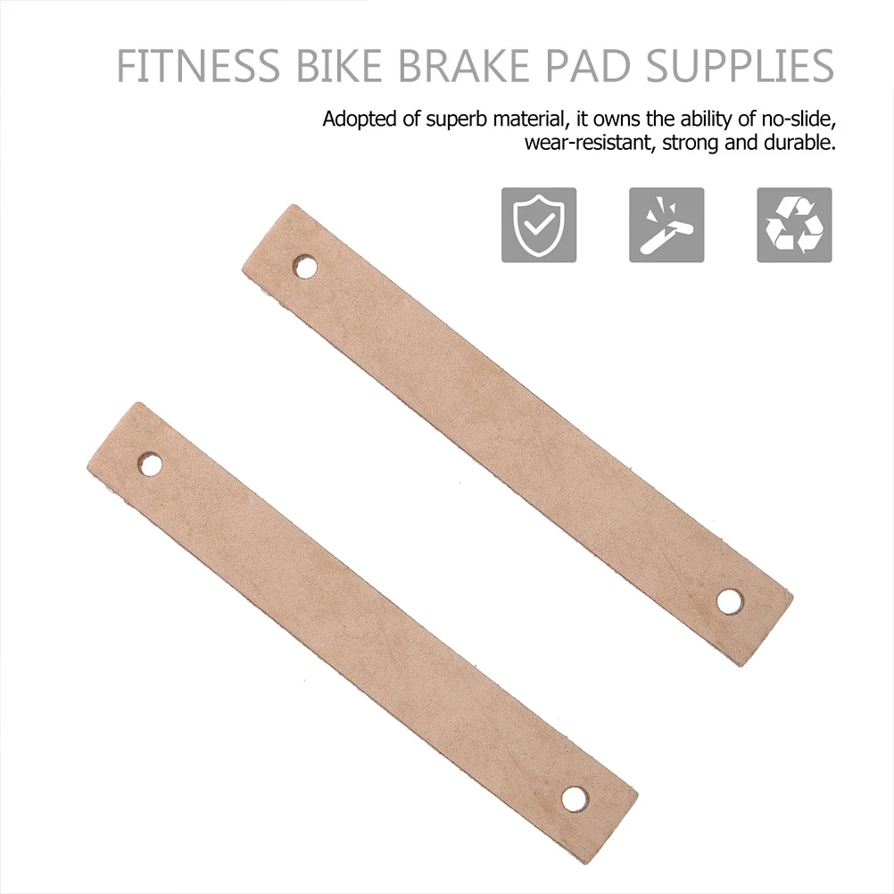 

3pcs Brake Brake Pad Supplies Pads Fitness Bike Cowhide Wear Resistant Durable Indoor Cycling Supplies Stable Safe