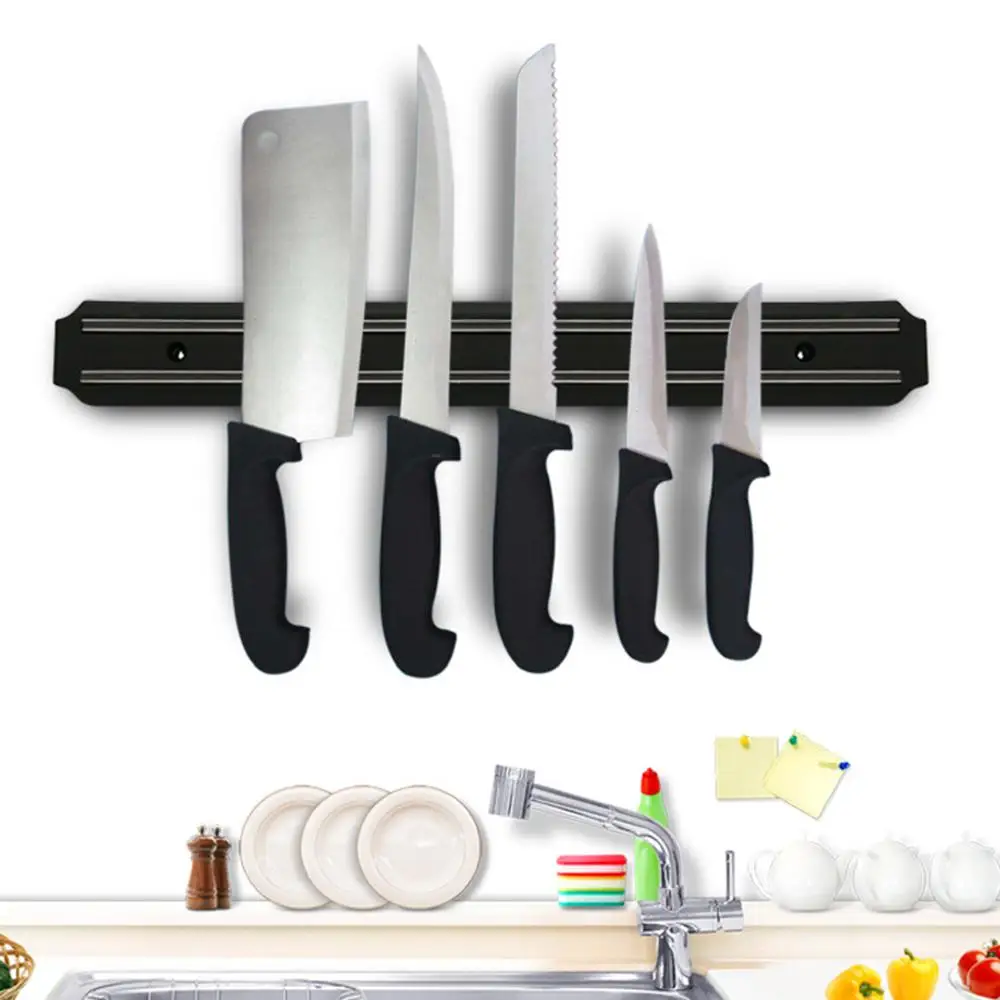 

Strong Magnetic Grip Wall-mounted Knife Holder Kitchen Organization Kitchen Knife Rack Versatile Must-have Kitchen Accessory