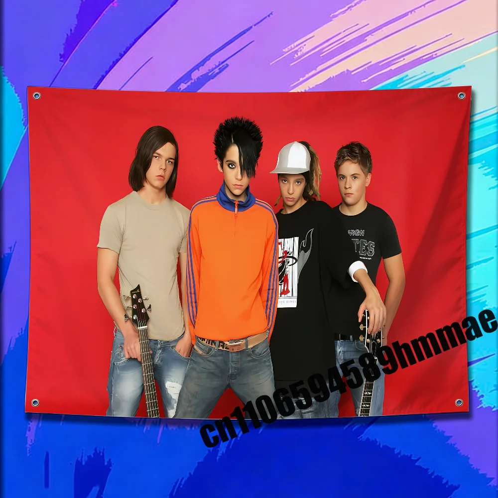 

For US USA 50x70cm 60x90cm 80x120cm 100x150cm 150x200cm Camp T-Tom Kaulitz Flag Wall Banner Tapestry Cover