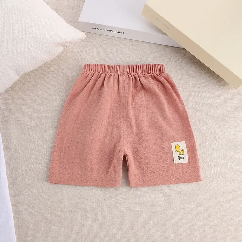 Pantalones cortos de verano para niña y niño, Shorts deportivos a rayas transpirables, cómodos, Multicolor, informales, a la moda