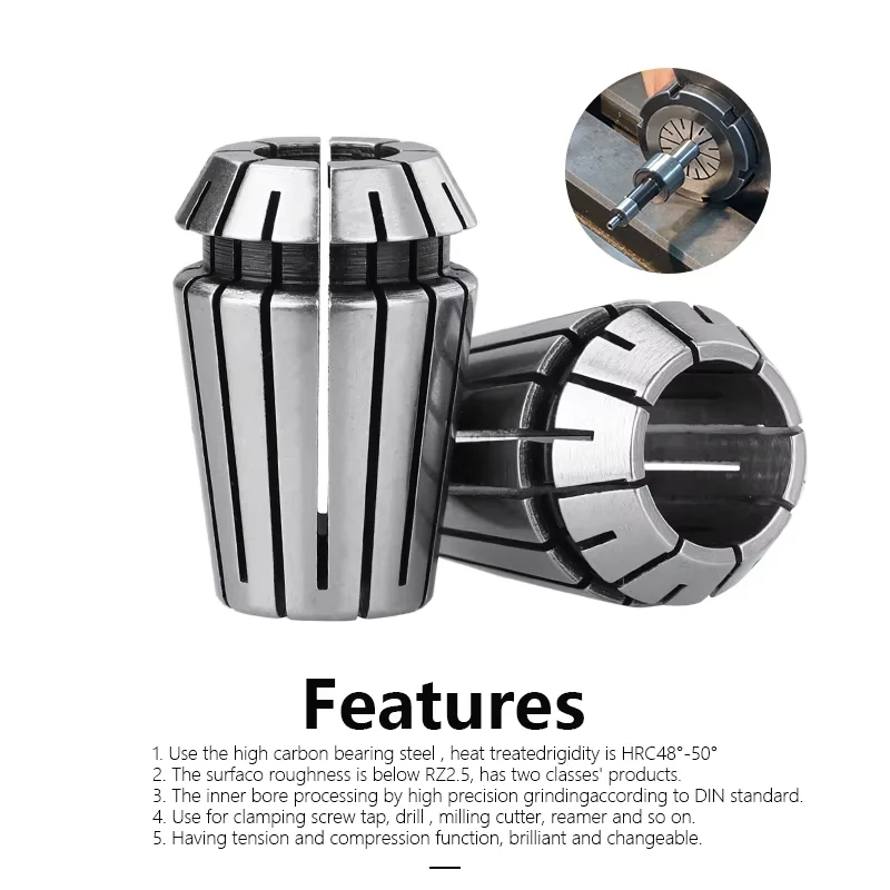 Set di pinze di precisione ER AAA AA ER11 ER16 ER20 ER25 ER32 ER40 AA 0,008 A 0,015 mm Portautensili di serraggio ER Spring Collect Chuck