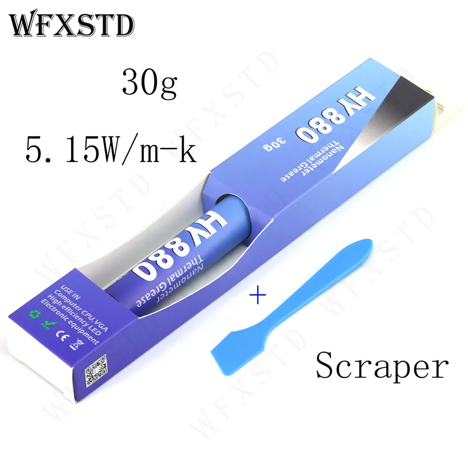 

WFXSTD 30g 5.15W/m-k Thermal Grease Paste Compound Silicon CPU HeatSink Processor GPU Cooling silicone Fan Thermal Paste HY880