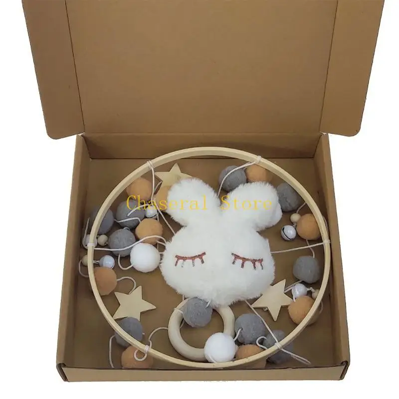 E7CE Rattatable Crib Mobile Toy Cartoon Pendse Baby Crib Música Música juguete Pule Mobile TEATER TOYA SUMINISTRO ROOMA