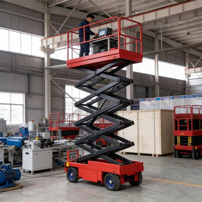 Hydraulic Compact Scissor Lift Platform for Indoor and Outdoor Building Decoration and Maintenance Electric Lift Platform