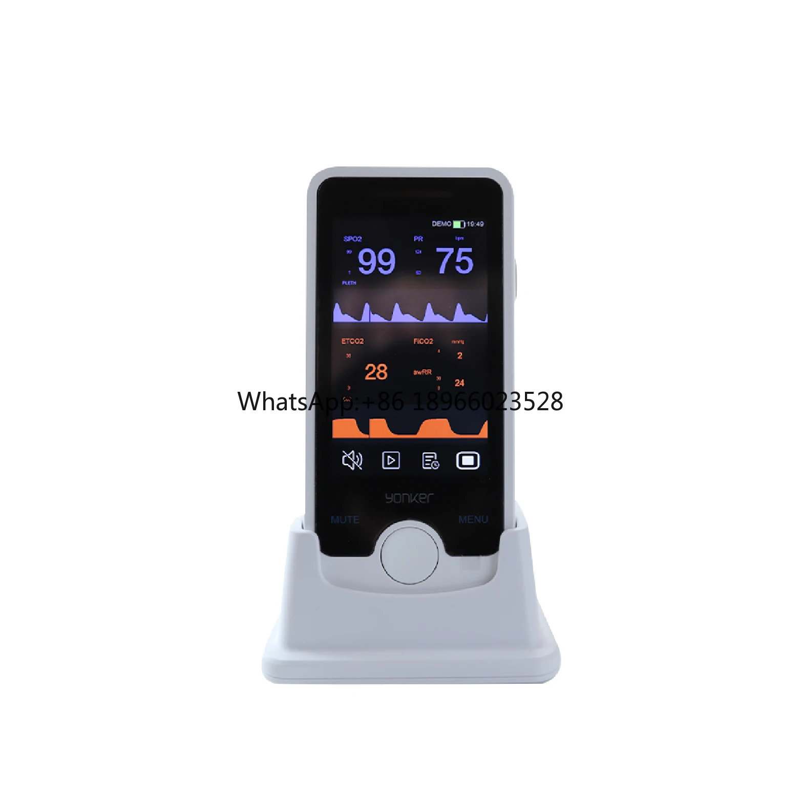 Lcd Display Portable Animal Veterinary Use Blood Oxygen Rechargeable Handheld Pulse Oximeter