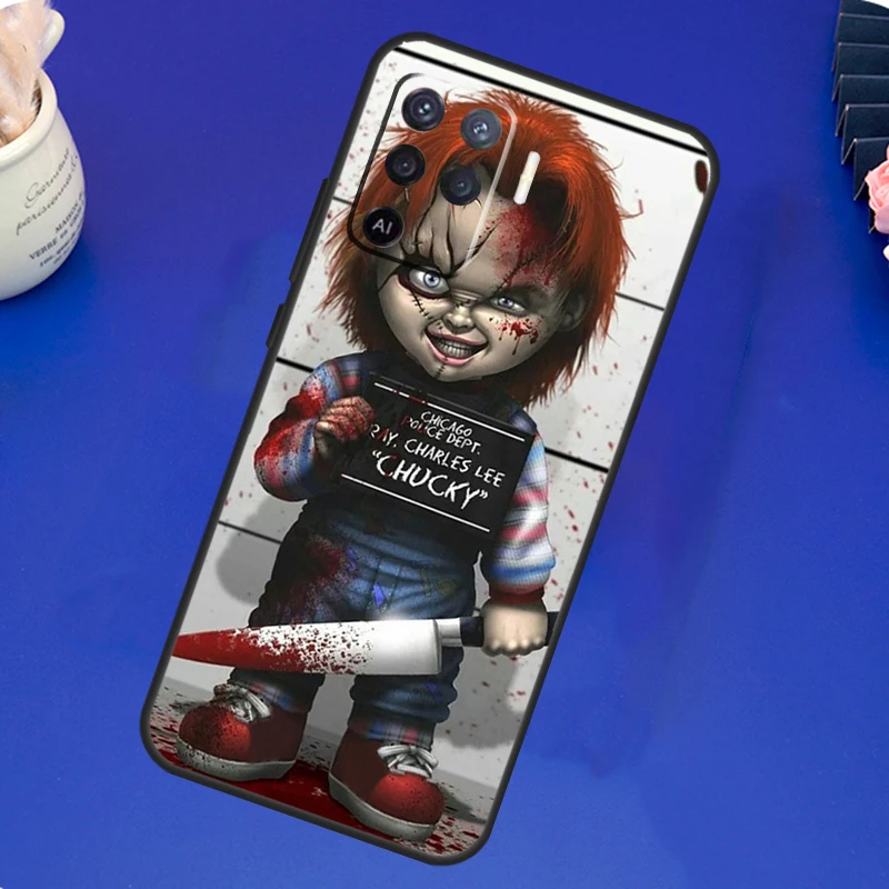 Chucky Doll Horror Movie Case For OPPO A17 A57 A77 A78 A15 A16 A52 A72 A76 A96 A74 A94 A5 A9 A31 A93 A54S A53S A57S