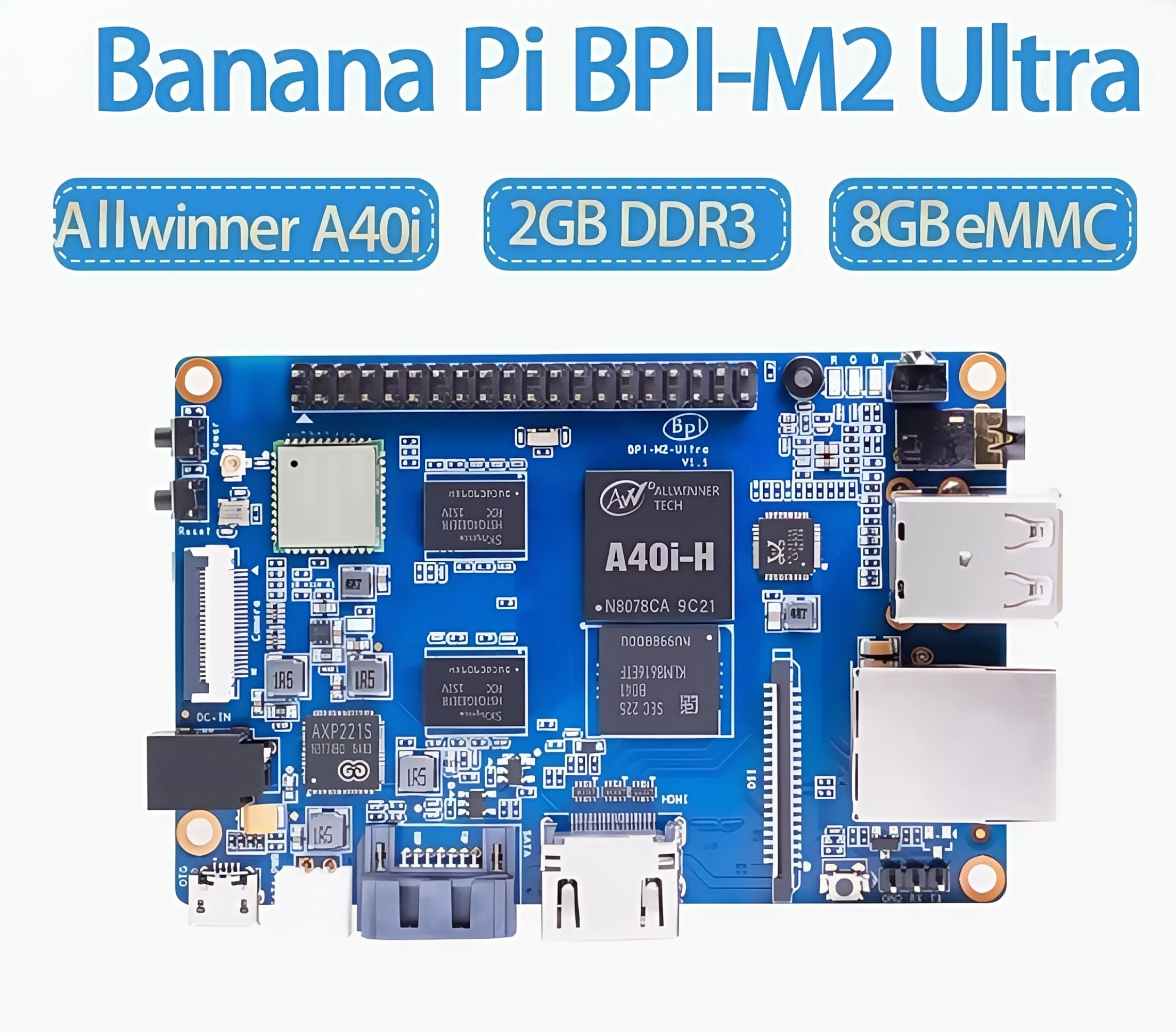 

Banana Pi BPI-M2 Ultra Quad-core development board