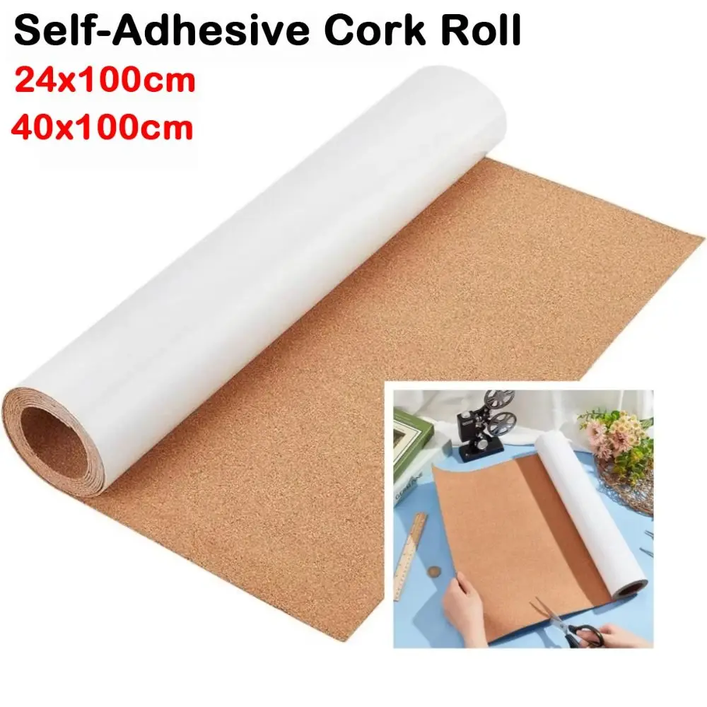

1m Self-Adhesive Cork Roll 2mm Thick Square Cork Pad Photo Wall Sticker