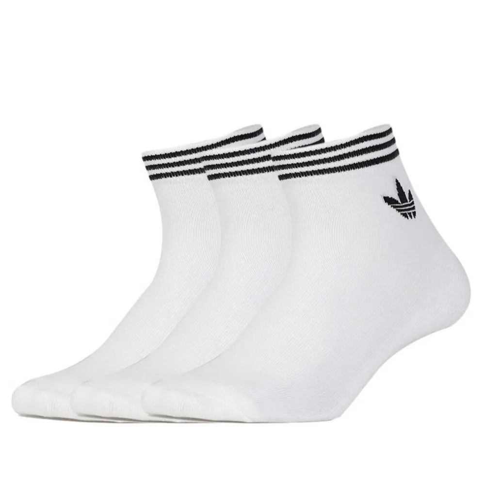 

Adidas Trefoil Socks - Water-Resistant, Men's and Women's Socks, Spring 3-Pack, Knitted, Breathable, Casual, Sports Socks EE1152