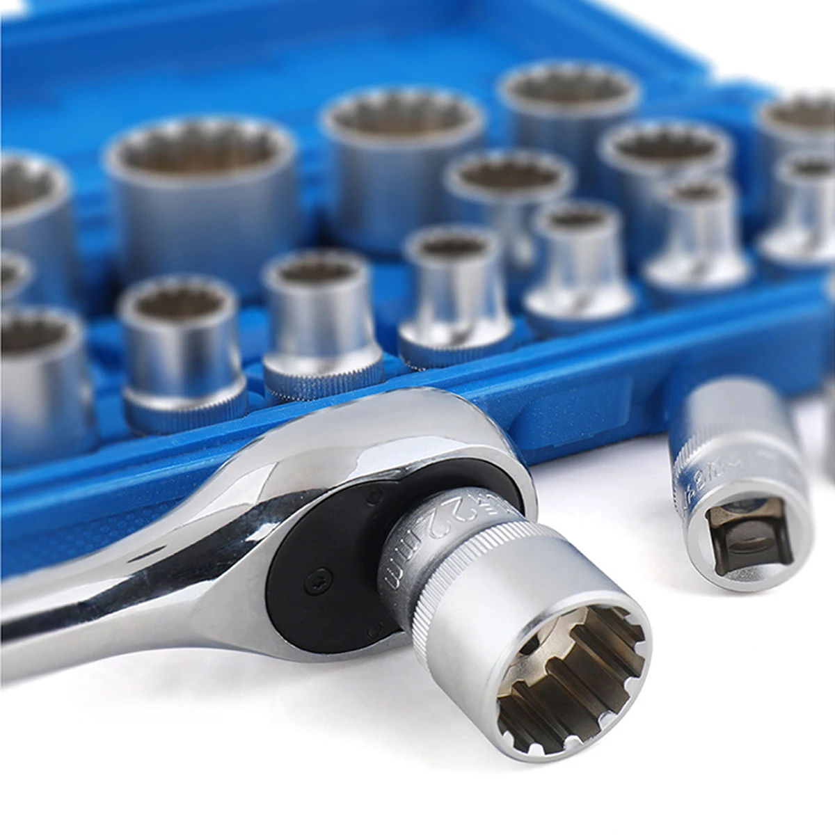 1/2 Socket Wrench Multi-tooth Nut Set Socket for 6/12 Edge Multi-function Tooth Type Short Sleeve