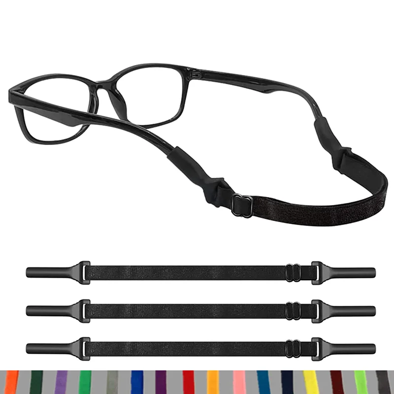 

2Pcs Glasses Chain Adjustable Size Elastic Rope Glasses Strap Sport Non Slip And Anti Drop Fixer Glasses Cord