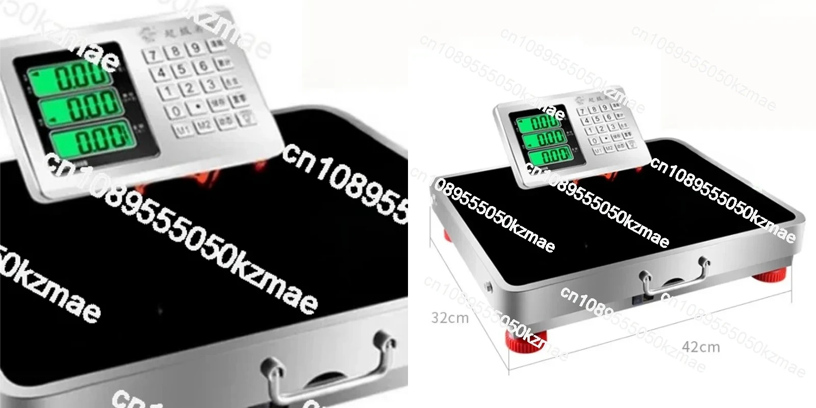 150kg/300kg PlatformCommercial Wireless Scale | Portable Platform Scale for Separate Weighing