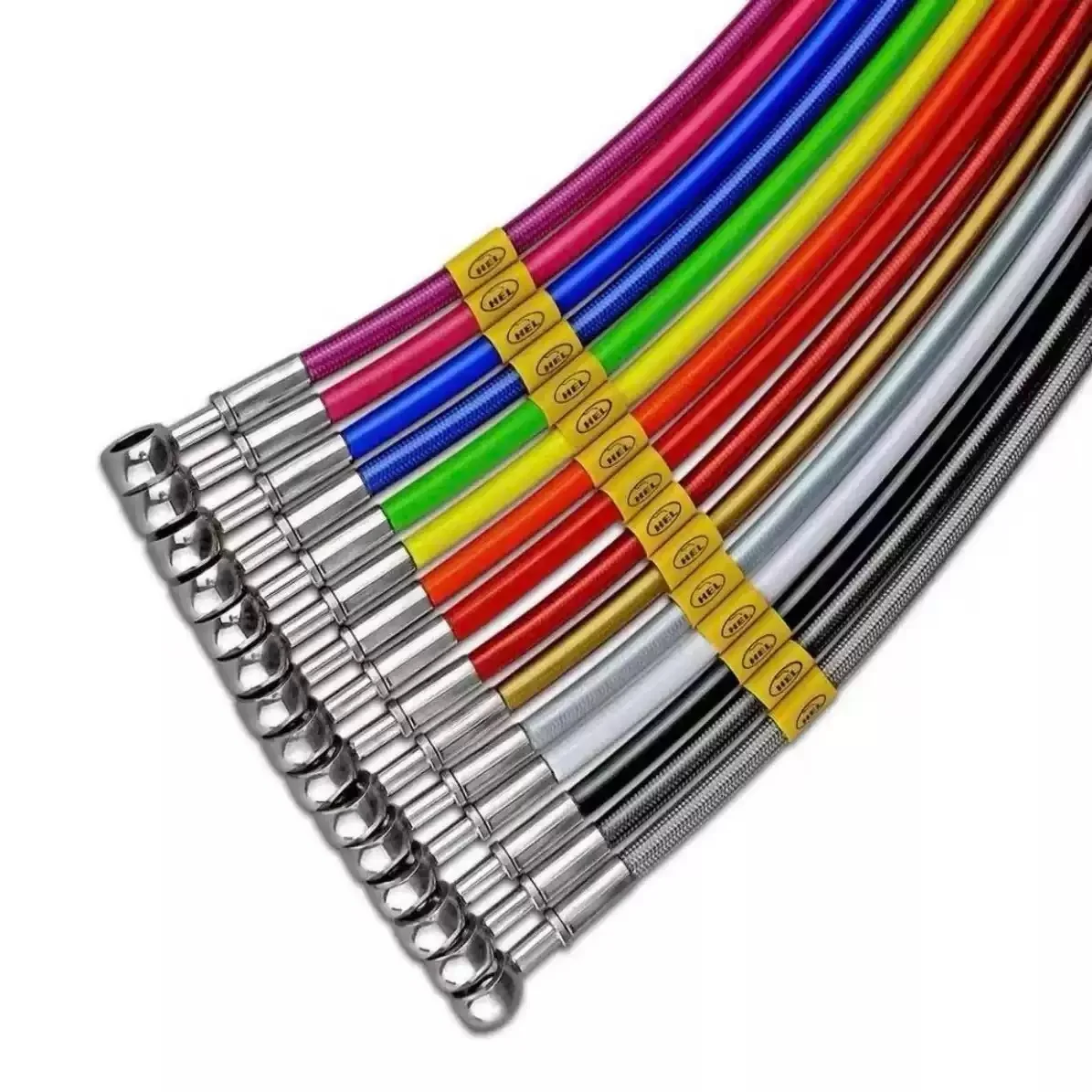 

Super Ebike Ultra Bee Brake Hose Upgrade Kit Front Rear Standard Replacement Brake Lines Stainless Steel Braided Hose