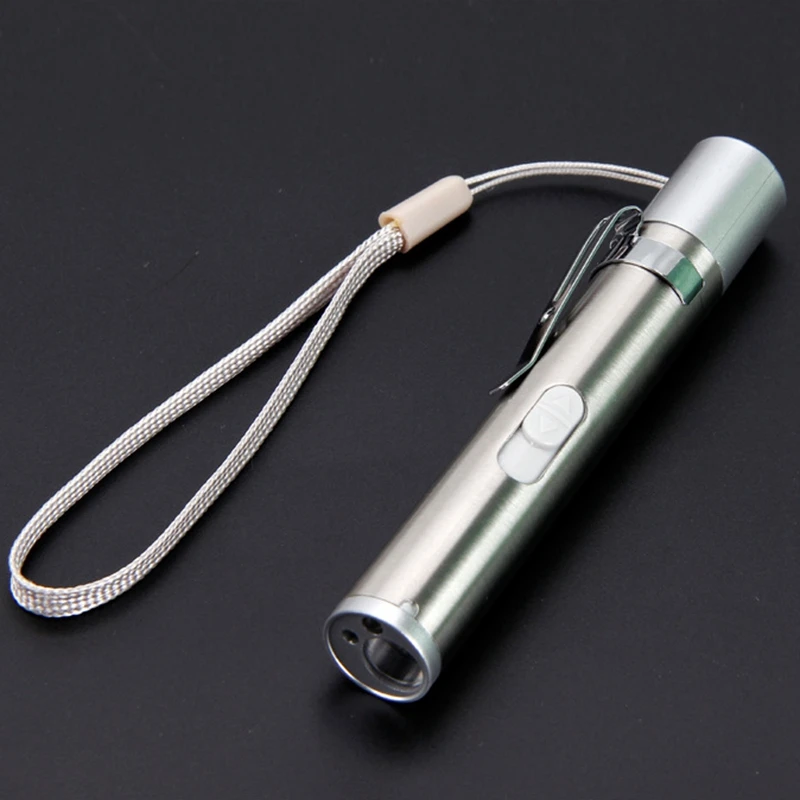 In Portable Creative And Funny Pet Cat Toys Led Pointer Light Pen With Bright Animation Mouse Shadow Pointer Uv Torch