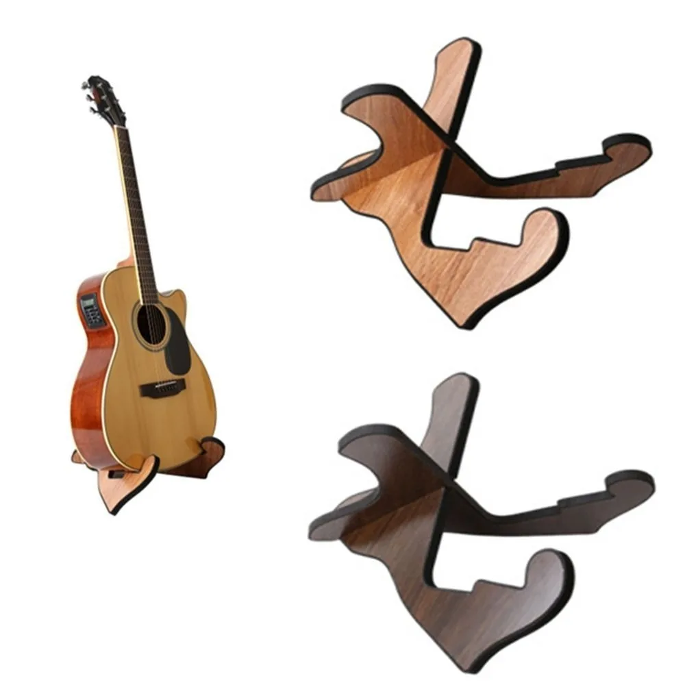 

Portable Guitar Wooden Bracket Removable Texture Guitar Stand Holder Ultra-thin Stable Wooden Guitar Stand Guitar Foot Stool