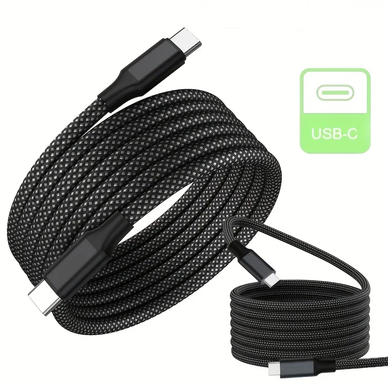 60W Type C to Type C Magnetic Suction Anti Winding Fast Charging Cable Phone Data Charge Cable for iPhone 17 Samsung Huawei